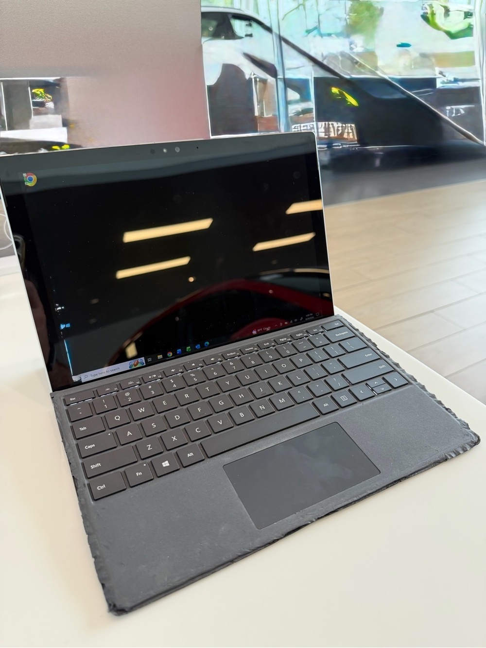 Microsoft Surface Laptop with Black Keyboard and Dark Gray Alcantara